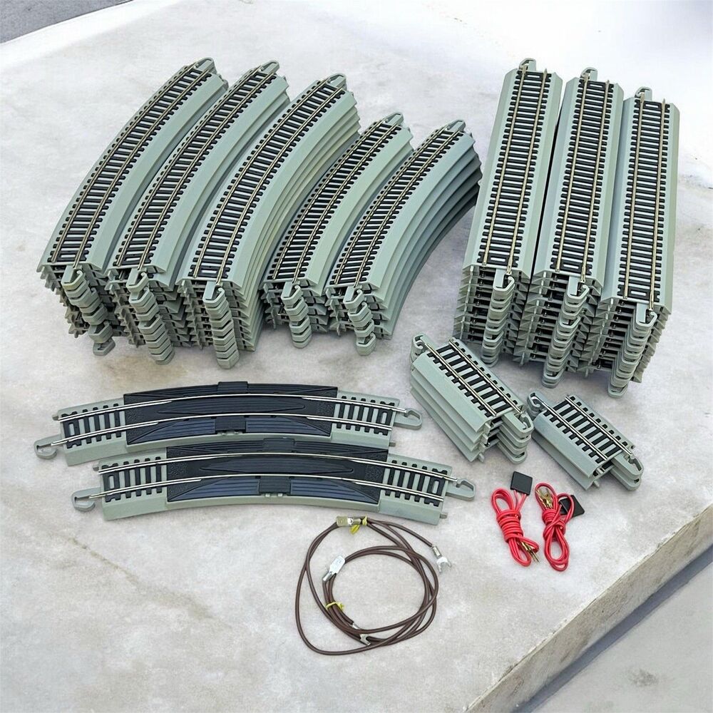 BACHMANN HO E-Z Track Lot of 85 Pieces - Nickel Silver - Straights Curves - Gray